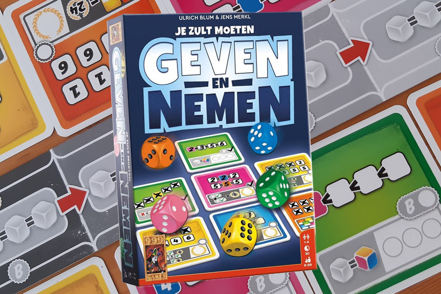 Je bekijkt nu Geven en Nemen dobbelspel review: de nieuwste van 999Games!