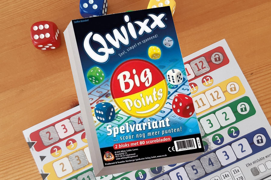 Lees meer over het artikel Qwixx Big Points review: Heel veel punten scoren!