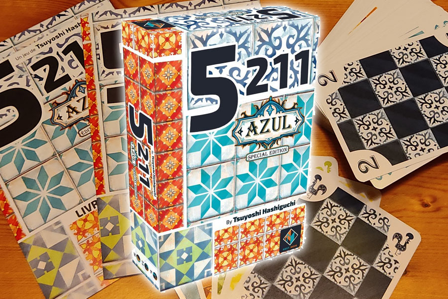 Je bekijkt nu Azul 5211 kaartspel review: vlot tactisch kaartspel