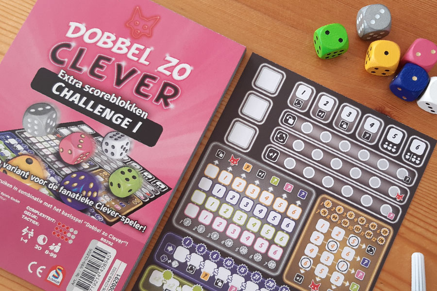 Je bekijkt nu Dobbel zo Clever Challenge 1 dobbelspel review: Eindeloze mogelijkheden
