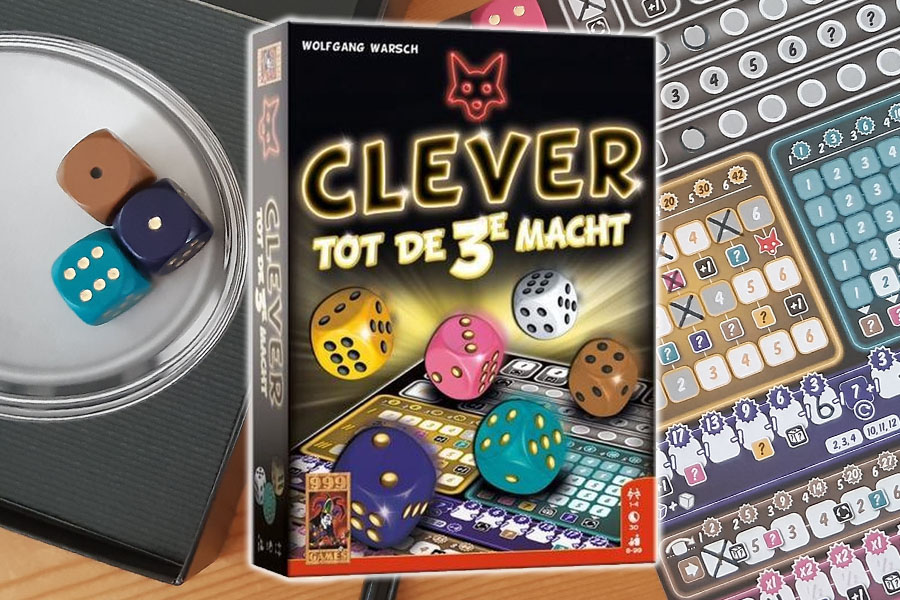 Lees meer over het artikel Clever tot de 3e Macht dobbelspel review: Tactisch en spannend