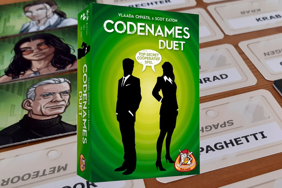 Je bekijkt nu Codenames Duet review: zoek contact met je spionnen