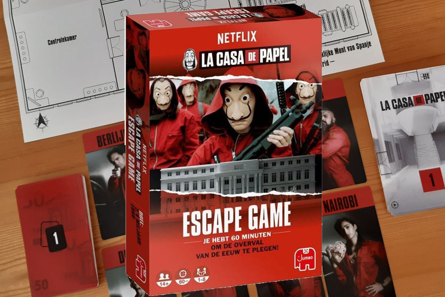 Je bekijkt nu La Casa de Papel Escape Game: net als in de Netflix-serie