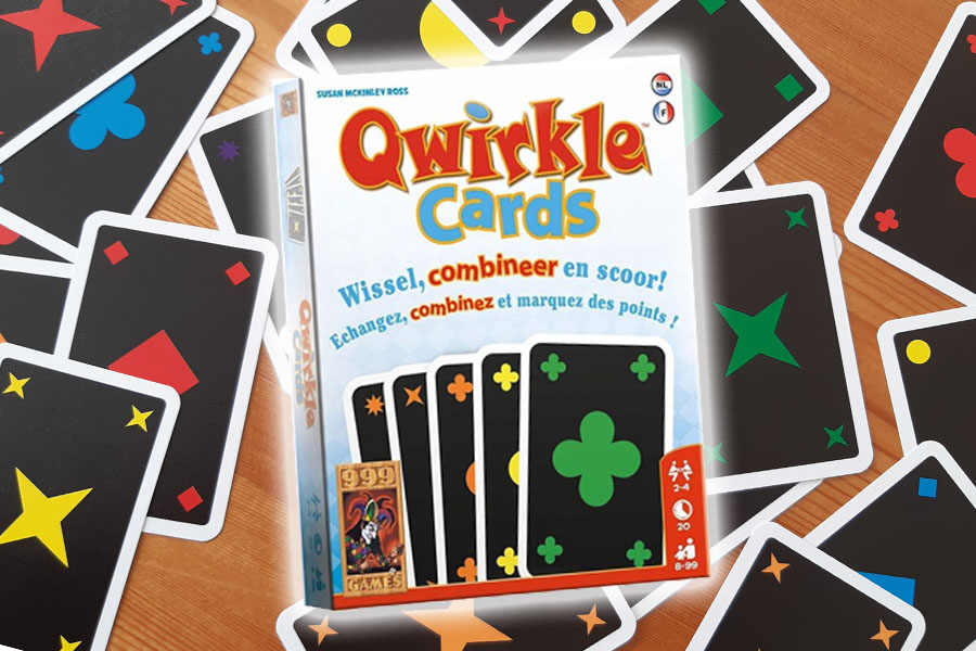 Je bekijkt nu Qwirkle Cards kaartspel review: kleuren en vormen combineren