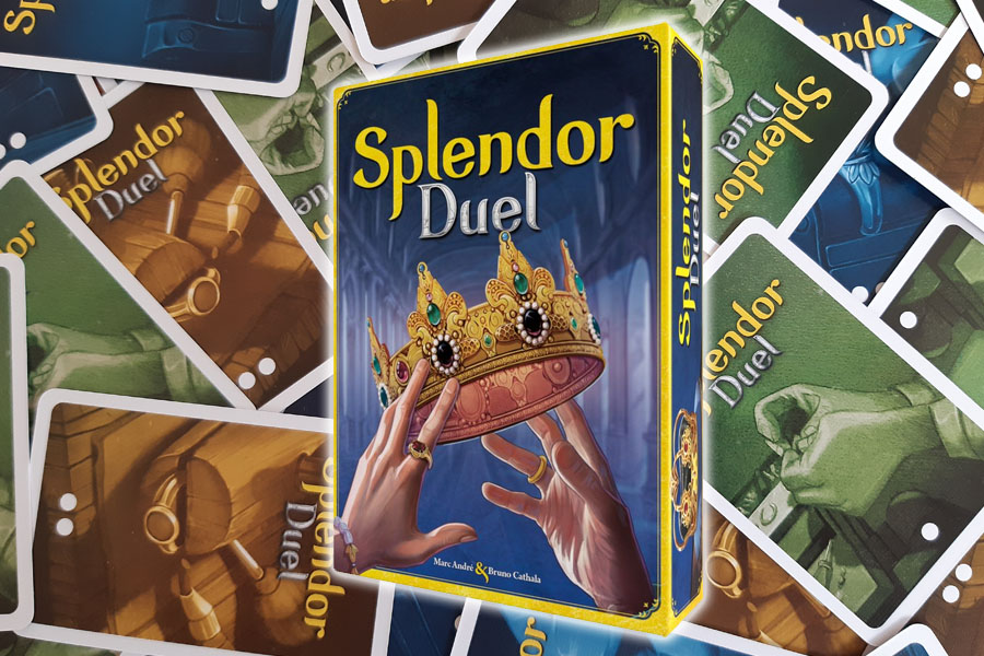 Je bekijkt nu Splendor Duel review: 2 speler Splendor variant met tactische mogelijkheden